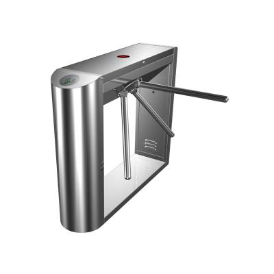 China Indoor/Outdoor With Tent Supermarket Tripod Turnstile With 304 Stainless Steel Automatic Scanner Access Control System for sale