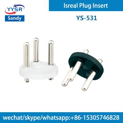 China Israel residential/general purpose plug insert (YS-531 SI32 4.4MM 16A 3 pin, 3-pole, three prong) for plug cord for sale