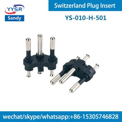 China Residential / General Purpose 3 Pin Switzerland AC Power Socket (Swiss Plug YS-010-H-501, Electric Three Pin Plug sev 1011) for sale