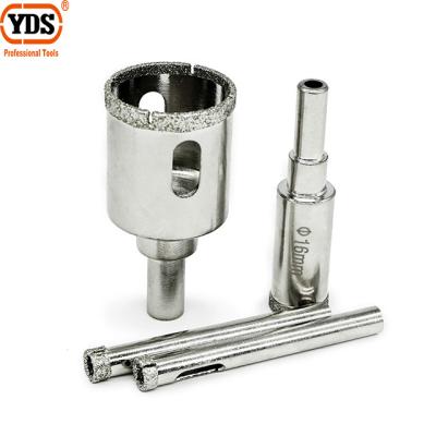 China YDS Tile Diamond Coated Drill Bit Set Tile Marble Glass Ceramic Hole Saw Drilling Bit for sale