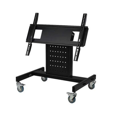 China Modern Free Moving Iron Floor Metal TV Cart LCD TV Cart Stand For 40-80 Inch TV Cart Stand With Wheels for sale