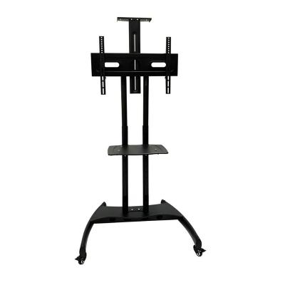 China Iron Height Adjustable Swivel Swivel TV Cart 360 Universal LCD TV Cart Mount Stand With DVD Tray For 40