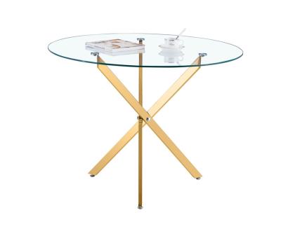 China Gold Legs Round(Others)Adjustable Luxury Modern Living Room Furniture Designer Coffee Table Side Center Glass Tables for sale