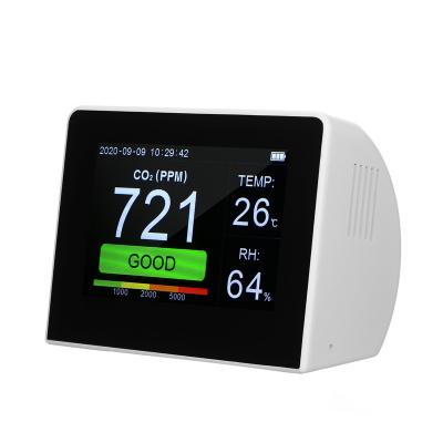 China ABS CO2/RH/Temp. Multifunctional Air Quality Detector 3-in-1 Air Monitoring Environmental Detector for sale