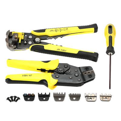 China Terminal Wire Pliers Crimper Steel Construction Ratcheting Crimping Tool for sale