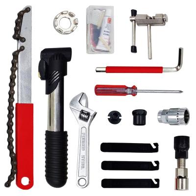 China Professional Tools Kit Storage Case Bicycle Tool 13PCS Bike Repair Tool Kit Maintenance Set For Mountain Mike YB25110B-M for sale