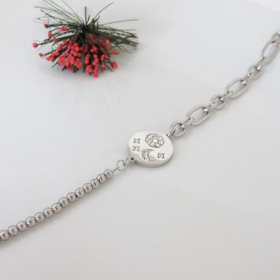 China Fantasy Rhinestone Planet Key Star Nickel Free Lead Free Meteor Around Moon Elegant Planet Star Pendant Bracelet for sale