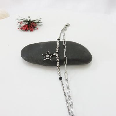 China Custom New Design Lead Free Nickel Free Star Charm Bracelets Jewelry Good Luck Name Pendant Bracelet for sale