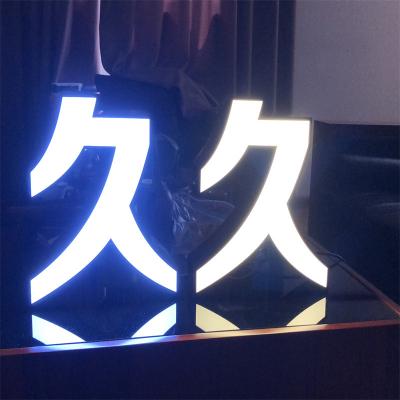 China Buildings Shop Name Board Designs Customized Led Outdoor Store Sign Illuminated 3d Logo for sale