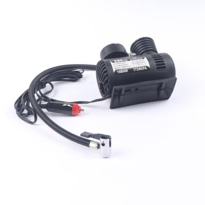 China Inflador de neumáticos compacto de 12 V con manguera de aire de 50 cm y compresor de aire digital portátil en venta