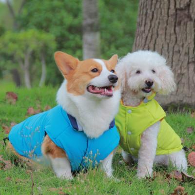 China Corgi Teddy Dog Jacket Pet Coat Sustainable Outdoor Waterproof Winter Reflective Double-Sided Cotton Coat for sale