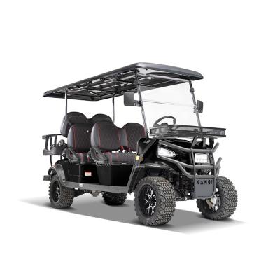 China KANDI Off Road 6 Seat Steering Wheel Electric Vehicle LSV Golf Cart Lifted Cart 4+2 Crossover Car for sale