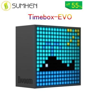 China Compatible Divoom Timebox Evo reloj despertador inteligente scam aplicacion Para Altavoz portatil reloj de pantalla LED HOME THEATER for sale