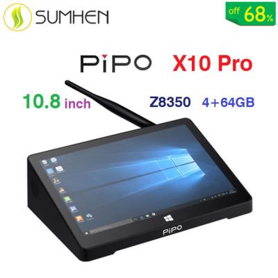 China Pipo X10 Pipo X9 X8 Dual Boot Intel Cherrytrail Z8350 64G Pro PC MiniPc 10.8inch Windows10 MINI for sale