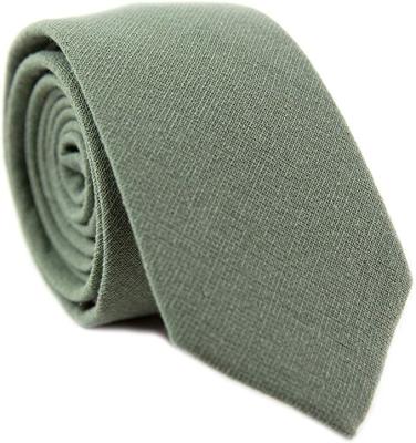 China Classic men's skinny tie, cotton tie, great for weddings for sale