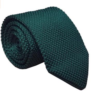 China Skinny Classic Mens Knit Tie Vintage Solid Color Casual Formal Designer Necktie for sale