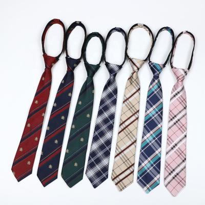 China Wholesale Business Polyester Woven Zipper Neck Ties School Ties For Students for sale