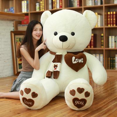 China Custom CE OEM ODM Plush Stuffed Valentine's Day Soft Plush Bear Skin Plush Soft Stuffed Toy Animal Toys 1m Teddy Bear Super Size Animal Toys for sale