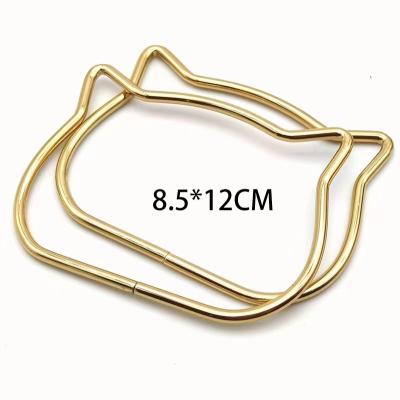 China Cheap Bag Handbag Purse Gold Metal O Ring For Handbag Metal Handle Bag Accessory Handle For Purse for sale