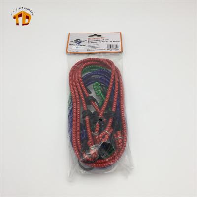 China 4MM 6MM High Quality Viable Bungee Bungee Luggage Rope Bungee Hooks Stretch Bike Rope for sale