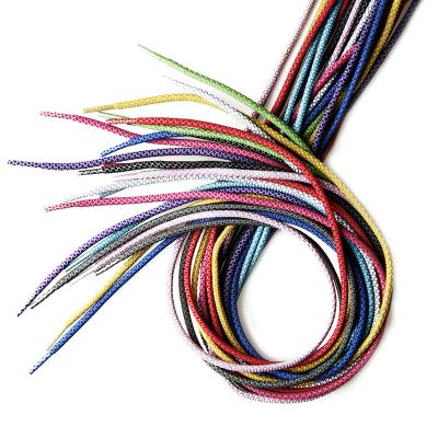 China Around 4.5mm glow in the dark cord for sportswear or laces, with various color in stock, garment accessory for sale