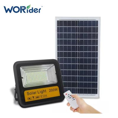 China Garden+Warehouse 200 Watt Outdoor Solar Power Flood Light With Solar Panel for sale