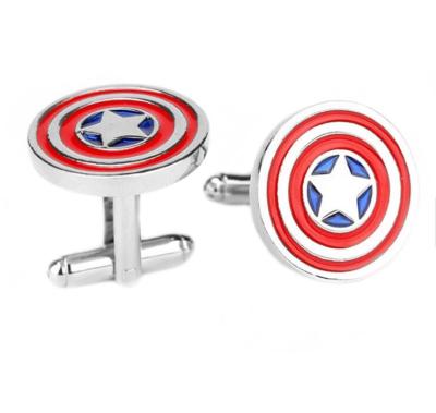 China High quality promotional soft enamel fashion custom men metal cuff links for sale