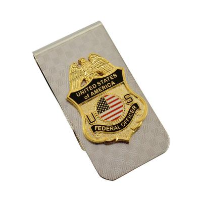 China Blank Cool Magnetic Stainless Steel Custom New Metal Money Clip Wholesale For Men for sale