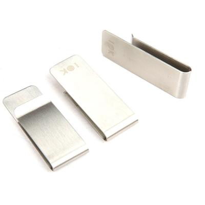 China Wholesale business metal clip Blank money clip can design logo for sale