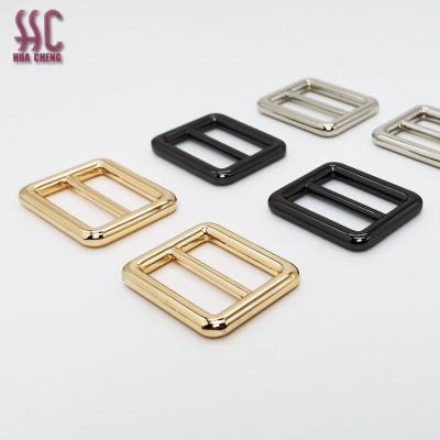 China Zinc Alloy Hardware Hardware Accessories Metal Buckle Fashion Bag Ring Ring Adjuster Square Slider Buckle for sale