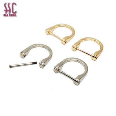 China Wholesale Fashion Bag Accessories Rings Zinc Alloy Detachable D Clip 25mm Buckle D Ring Strong Zinc Alloy For Handbag for sale