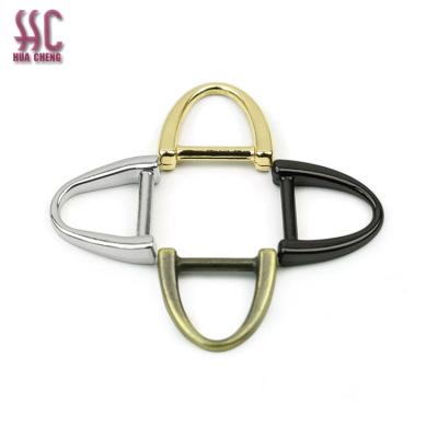 China Fashion Handbags High-end Quality Handbag Accessories Custom D-ring Metal Ring Decoration Luggage Handbag Making Accessories For Bag for sale