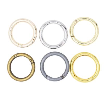 China Nickel Free Metal Bag Hardware O Ring For Handbag In Guangzhou Bag Accessories Metal Spring O Ring for sale