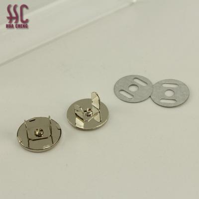 China Magnet button for bag 14*2.5mm metal magnetic button for handbag, round magnet button, super thin magnet for sale