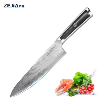 China Viable 8 Inch Damascus Knives 67 Layer Japanese Kitchen vg10 Damascus Chef Knife for sale