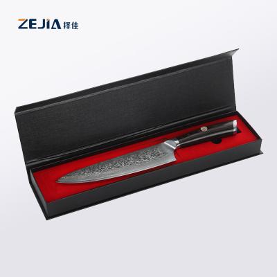 China Amazon Hot Viable Selling Kitchen 2021 8 Vg 10 Inch Damascus Steel Chef Knife With Gift Steel Box for sale