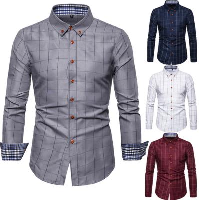 China Anti-pilling men's tuxedo shirts with long sleeves with long sleeves for sale