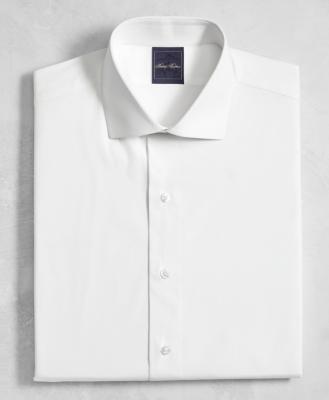 China Slim Fit 100% Anti-pilling Cotton White Cut Collar Large Dress Shirt For Men for sale