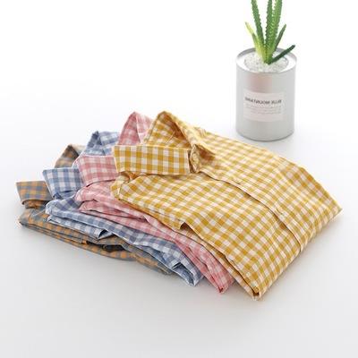 China Anti-pilling OEM Service New Men's Regular Iron Non Fit Oxford Gingham Checked Shirt With Long Sleeves for sale