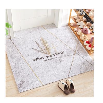 China Wholesale Price Customized Tailorable Indoor Outdoor PVC Coil Door Mat Waterproof Dustproof Floor Mat Washable For Dust Removal for sale