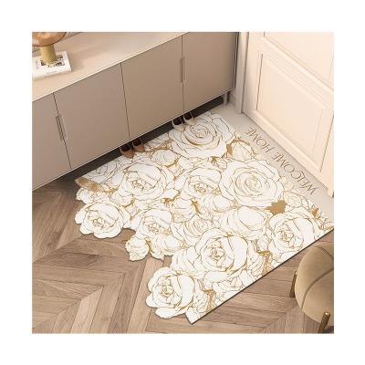 China High End Washable Luxurious Designed Washable Door Mat Waterproof Non Slip Door Floor Mat Leatherette Floor Mat Tailorable for sale