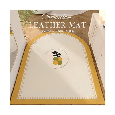 China High End Washable Luxurious Designed Washable Door Mat Waterproof Non Slip Door Floor Mat Leatherette Floor Mat Tailorable for sale