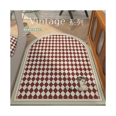 China High End Washable Luxurious Designed Washable Door Mat Waterproof Non Slip Door Floor Mat Leatherette Floor Mat Tailorable for sale