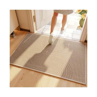 China Design Washable Elaborate Durable Flame Retardant Durable PVC Carpet Fiber Polypropylene Design Porch Dirt Resistant Dust Removing Mat for sale