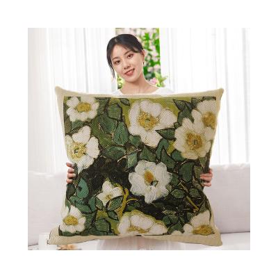 China Non-Toxic Warm Designed AMZ Tile Fabric Bed Headrest Pillow Sofa Back Cushion Decorative Skin Friendly Shape Without Core for sale