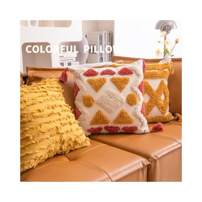 China Non-Toxic Warm Designed AMZ Tile Fabric Bed Headrest Pillow Sofa Back Cushion Decorative Skin Friendly Shape Without Core for sale