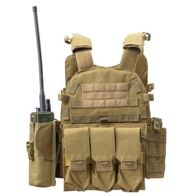 China 6094 Gear Gear Durable Armor Custom Police Vests Tactical Paintball Vest Tan Gears Safety Plate Carrier for sale