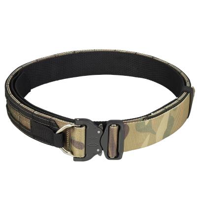 China Travel & Rise Multicam Quick Release MOLLE Rigger Belt Inner & Outer Tactical Heavy Duty Belt with Cobra Buckle for sale