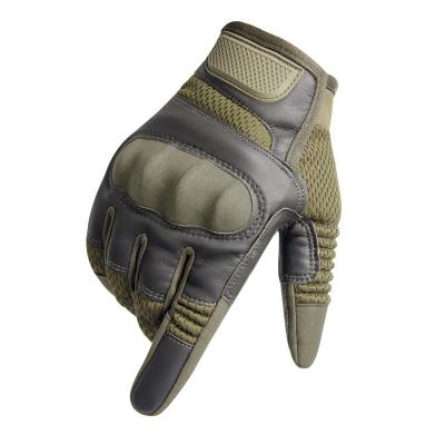 China Hot Selling OD Olive Amazon Full Finger Military Politics Gloves Tactical Army Full Finger Tactical Gloves for Hiking Camping for sale