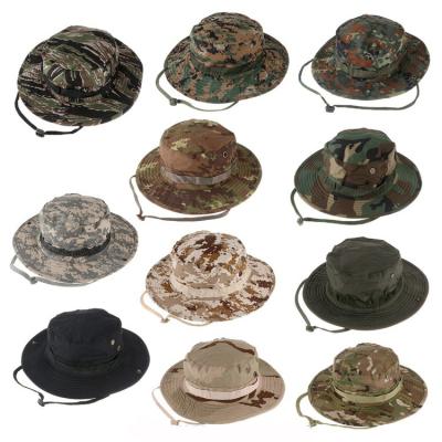 China breathable & 11 Color Camouflage Waterproof Tactical Bucket Hat Cute Camouflage Hats For Sale for sale